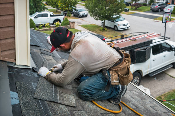 Professional Storm Damage Roof Repair technician working in Cedar Springs, MI